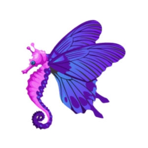 Amethyst Butterfly Seahorse